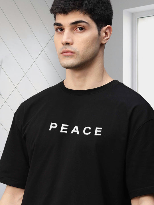 Peace Oversized Black T-shirt