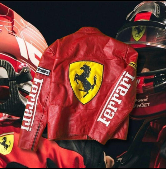 Red Ferrari Jacket – Premium Ferrari Leather Jacket