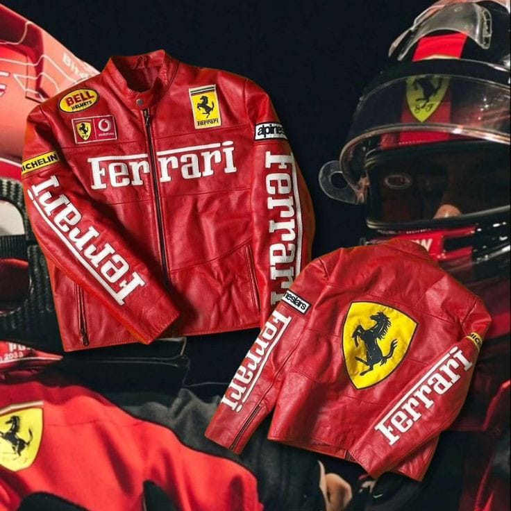 Red Ferrari Jacket – Premium Ferrari Leather Jacket