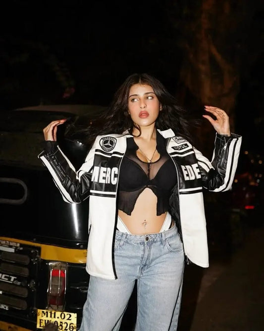 Mercedes Leather Jacket – Vintage Biker Leather Jacket