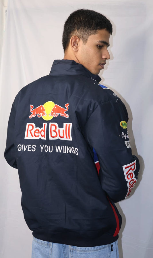 Red Bull Vintage Embroidered Jacket | Classic Motorsport Apparel