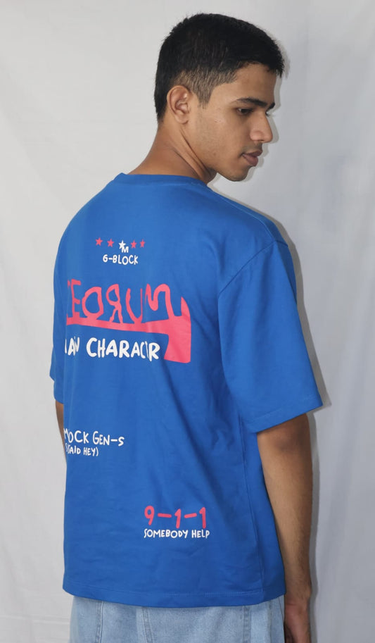 REDRUM OVERSIZED PRINTED T-SHIRT