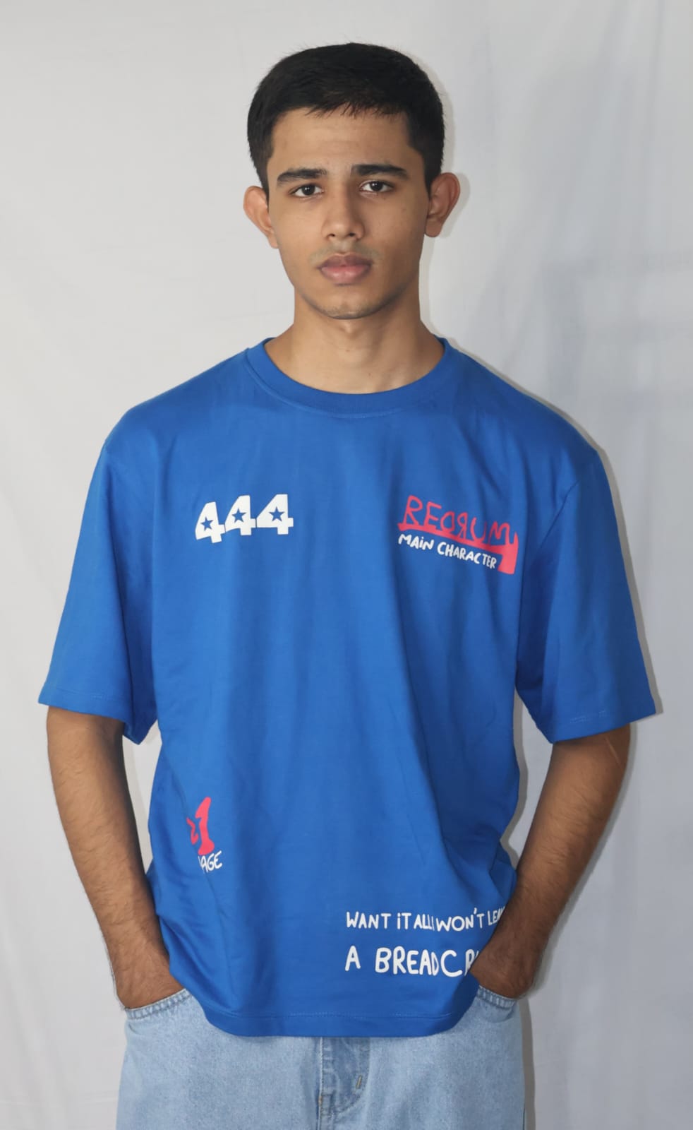 REDRUM OVERSIZED PRINTED T-SHIRT