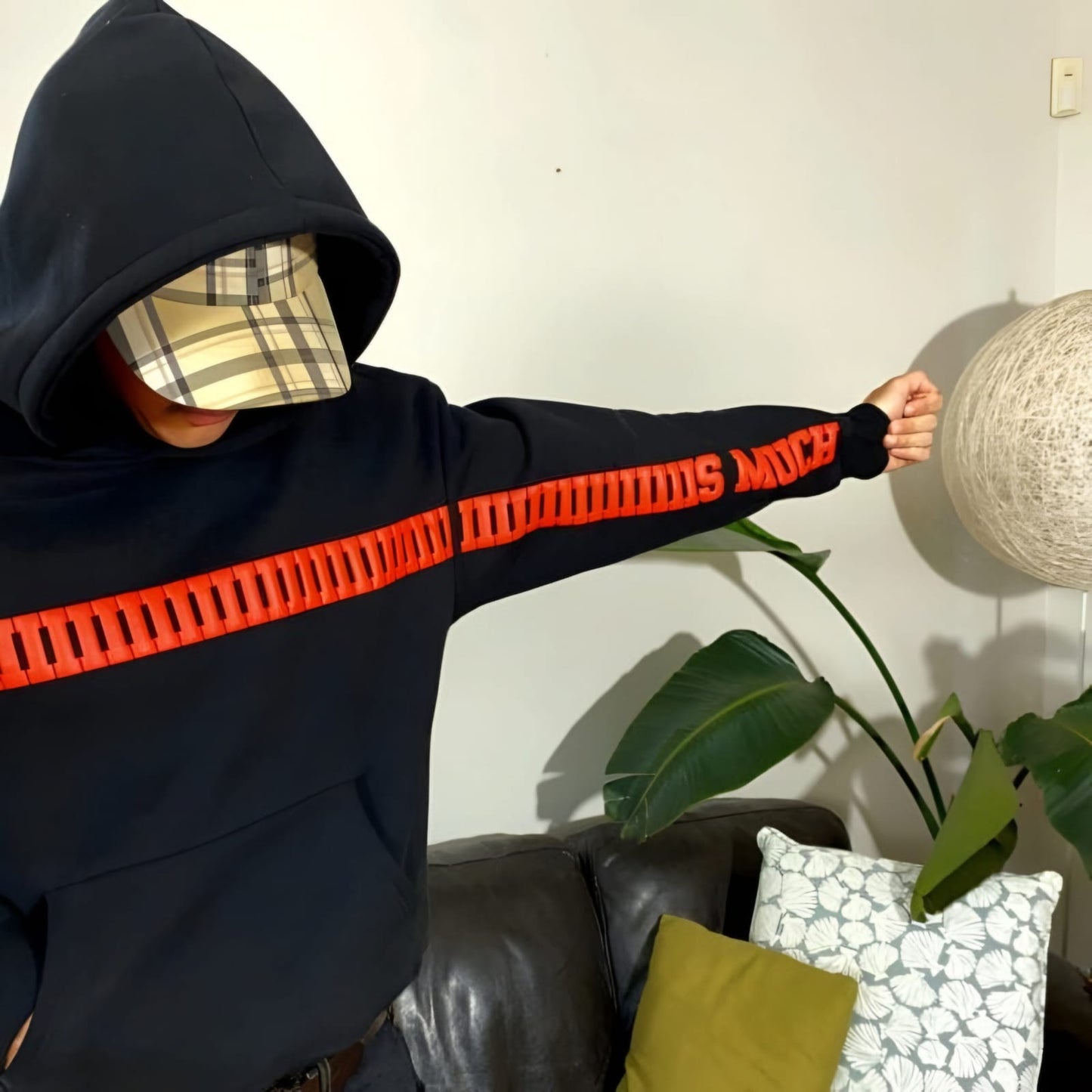 I Love You This Much Black Hoodie – Statement Streetwear