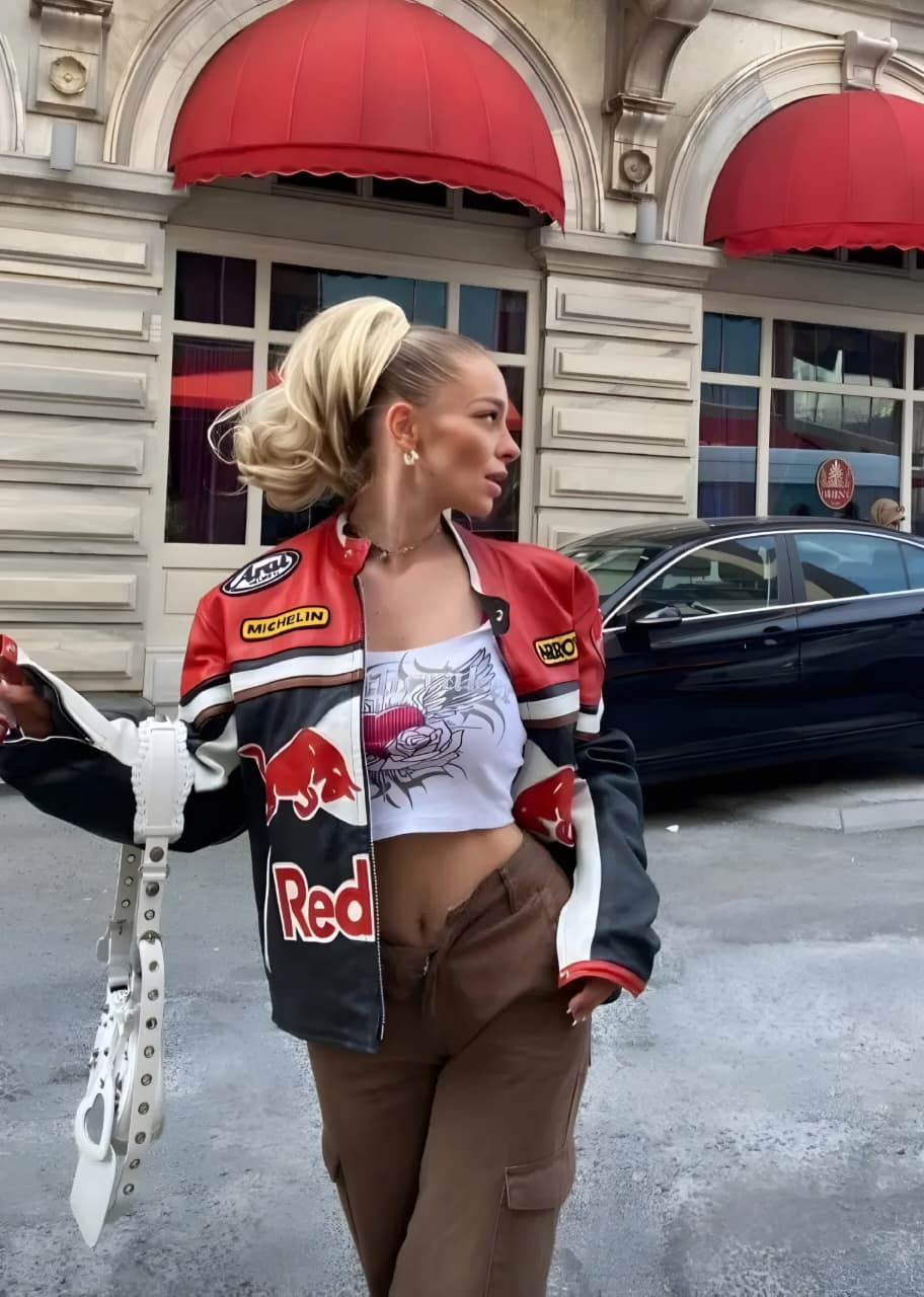 Red Bull Racing Team Leather Jacket – Motul & Michelin Edition