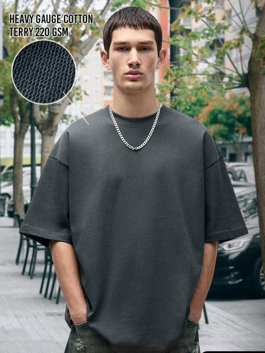 Solid Premium Oversized Terry T-shirt