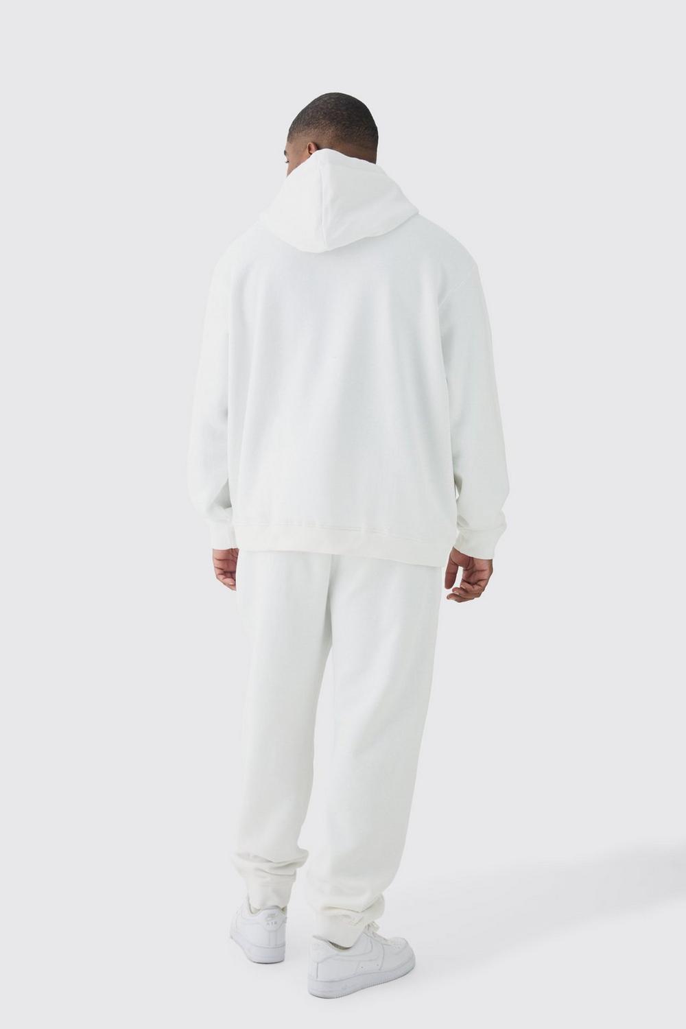 Plain Basic Hoodie In White