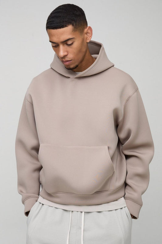 Oversized Boxy Basic Plain Hoodie