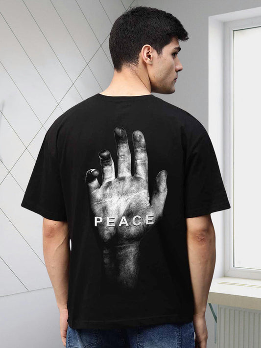 Peace Oversized Black T-shirt