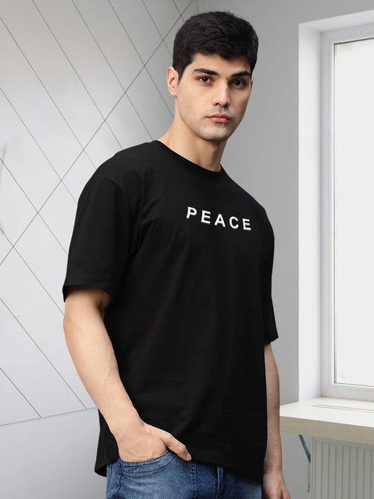 Peace Oversized Black T-shirt