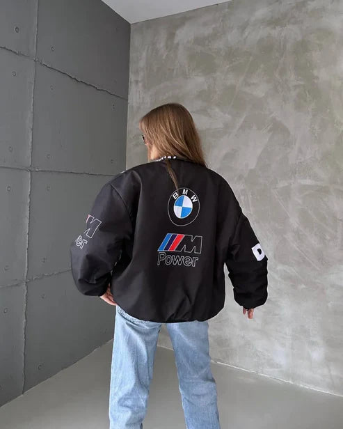 BMW Motorsport Black Bomber Jacket [Printed]