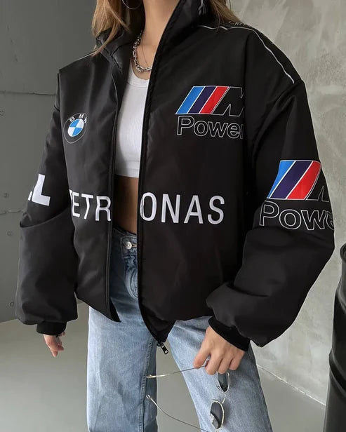BMW Motorsport Black Bomber Jacket [Printed]
