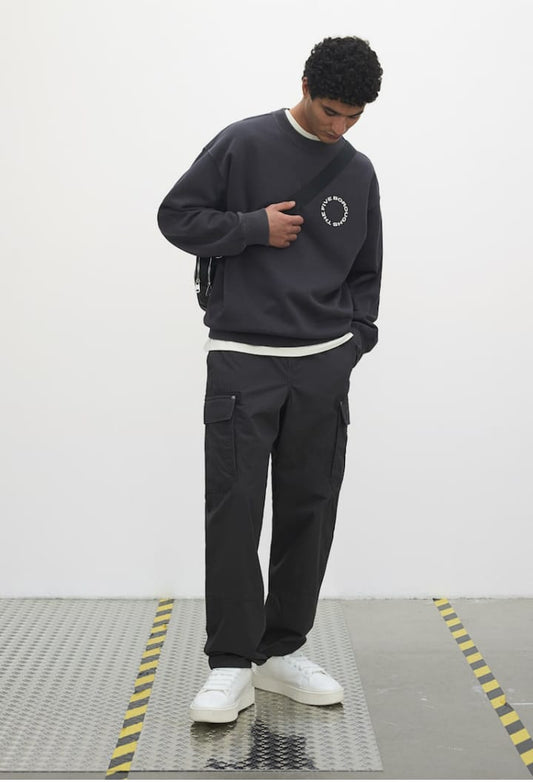 LOOSE FIT PRINTED SWEATSHIRT