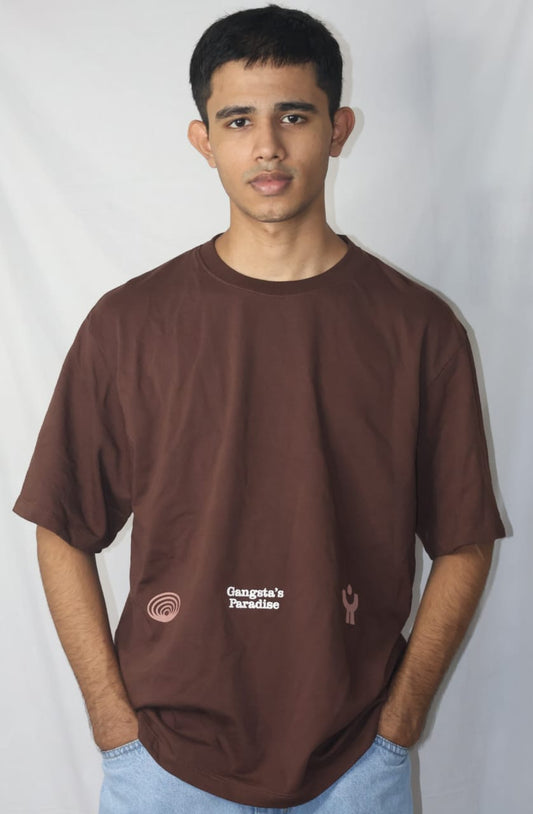 GANGSTA'S PARADISE OVERSIZED PRINTED T-SHIRT