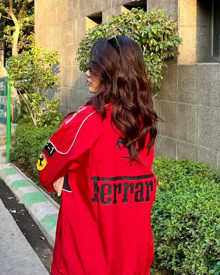 Ferrari F1 Racing Team Bomber Jacket – Red & Black In [Printed]