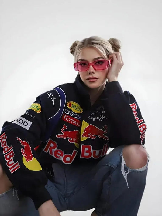 Red Bull Racing Team Bomber Jacket – Streetwear Edition [Embroidered]