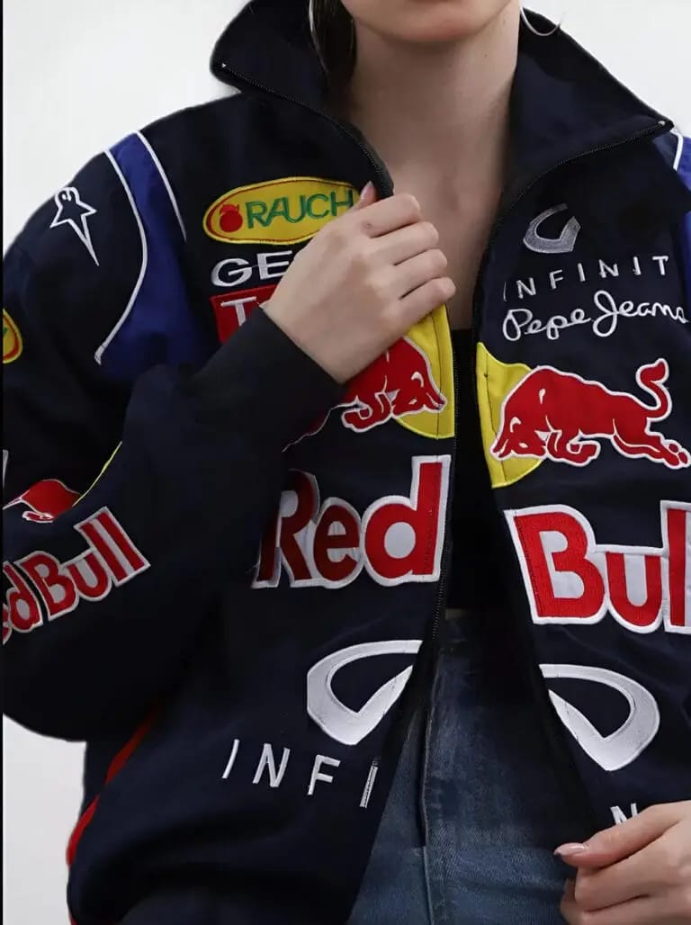 Red Bull Racing Team Bomber Jacket – Streetwear Edition [Embroidered]
