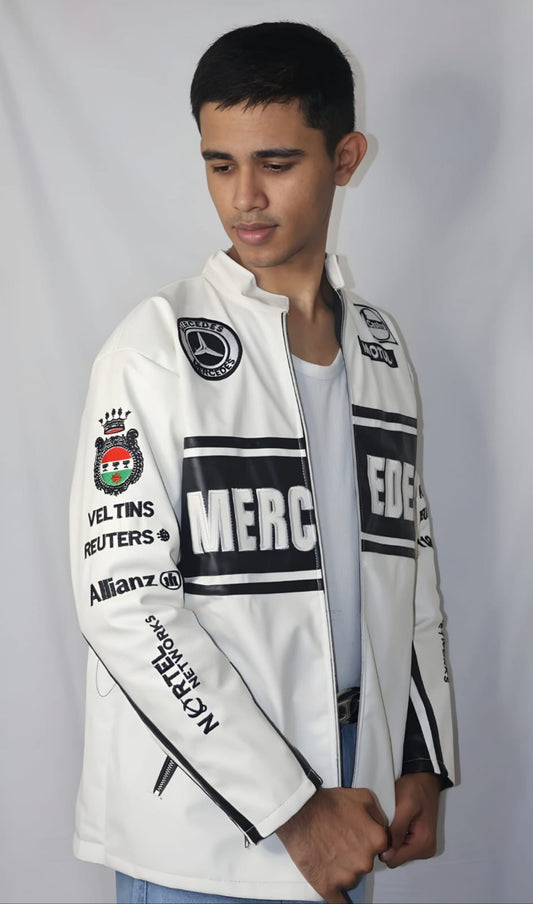 Mercedes Jacket – Premium Leather Racing Wear