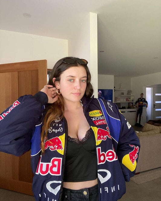 Red Bull Racing Team Infiniti Bomber Jacket – Embroidered Streetwear