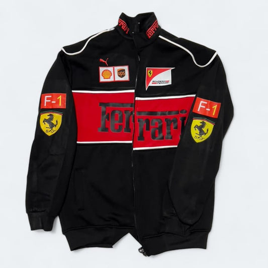 Red Ferrari F1 Speed Jacket | Motorsport & Streetwear Fusion [Printed]