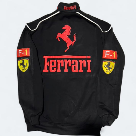 Red Ferrari F1 Speed Jacket | Motorsport & Streetwear Fusion [Printed]